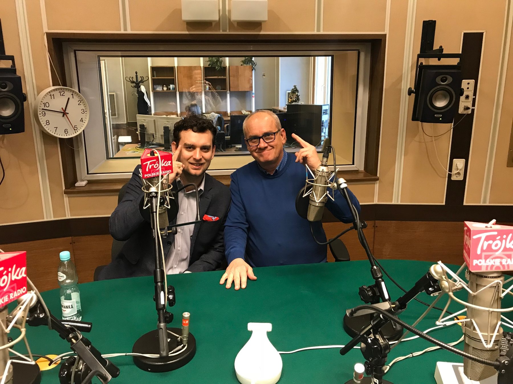 في استوديو Polskie Radio Trójka