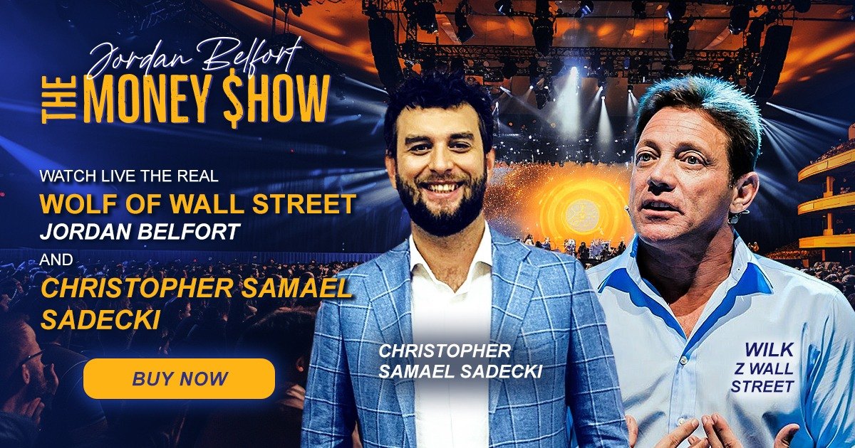 مادة ترويجية لـ The Money Show مع كريستوفر سمائيل ساديتسكي وجوردان بلفورت